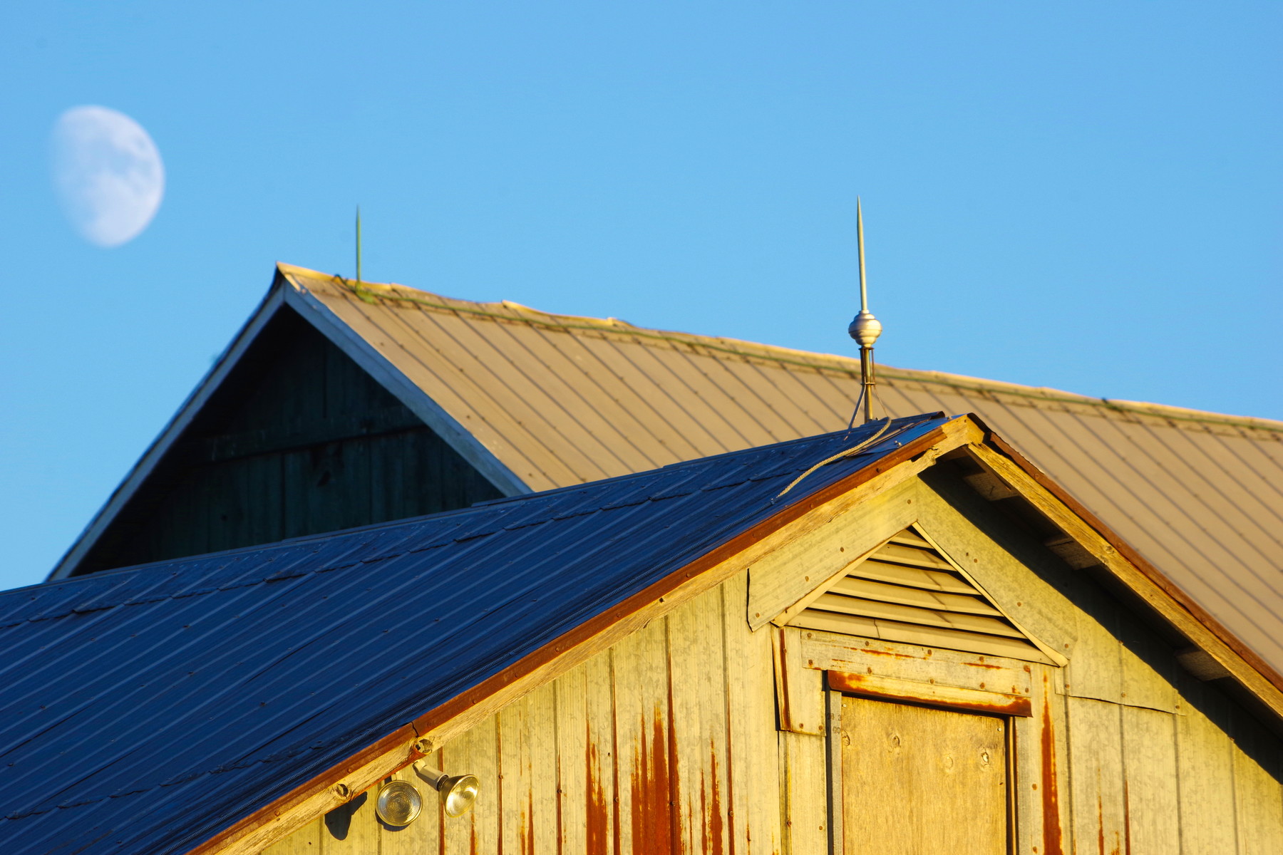 Barn and Moon